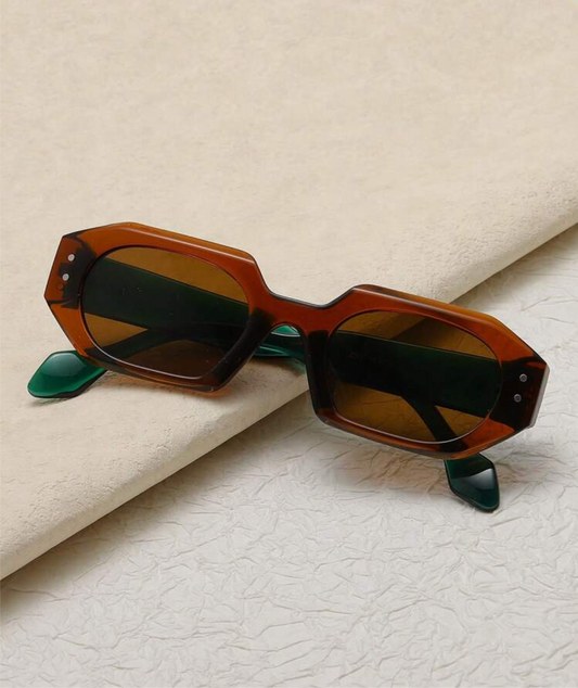 Dual-Tone PC Frame Rivet Fashion Glasses