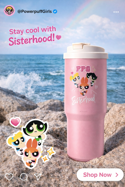 Sisterhood Powerpuff Girl Tumbler (600ML)