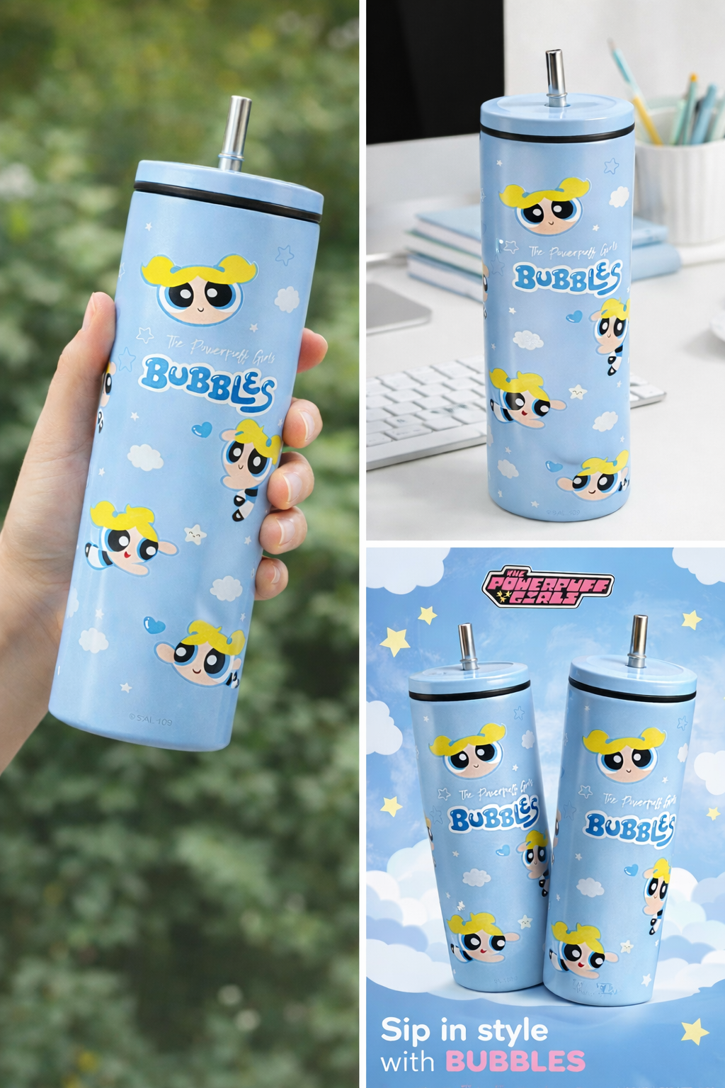 Bubbles Powerpuff Girl Tumbler (600ML)