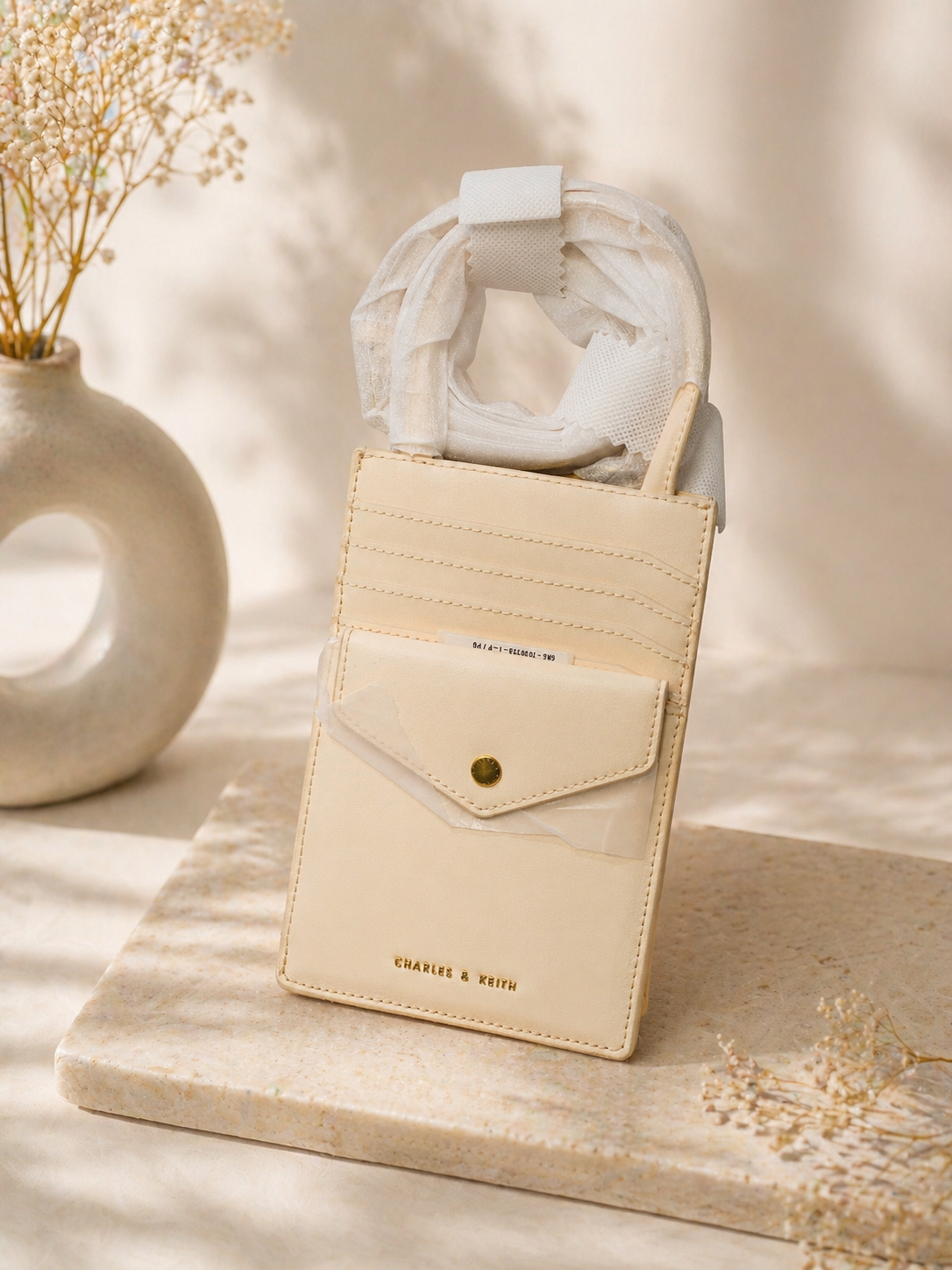 Mini Cardholder Crossbody Bag – Soft Beige by Charles & K eith