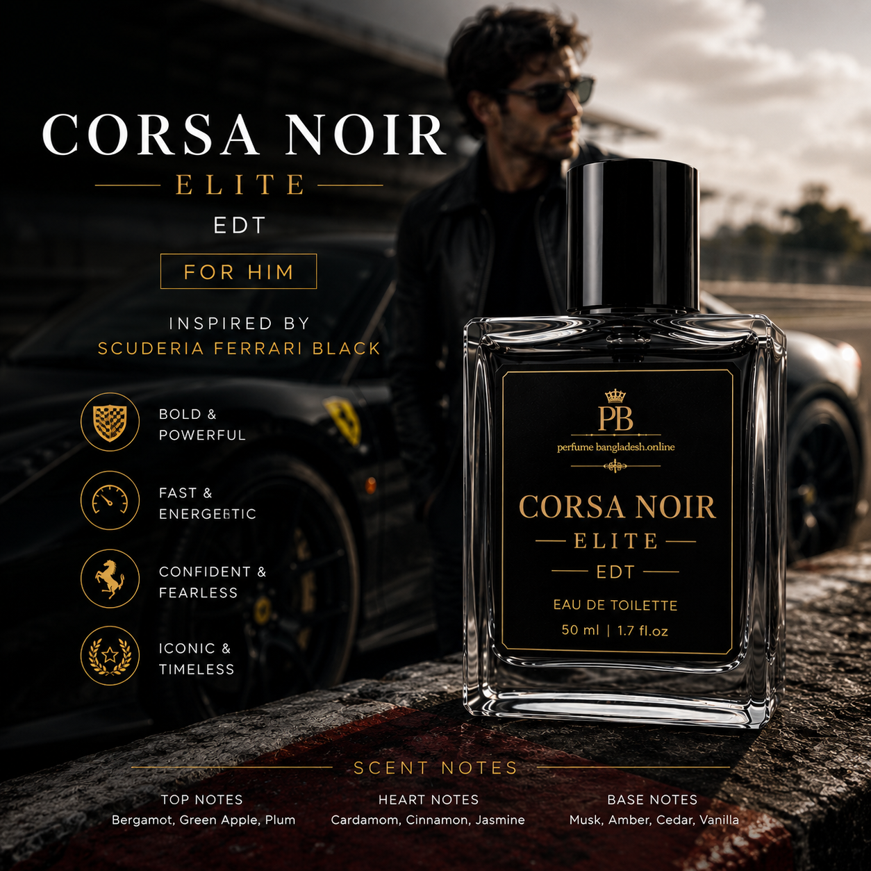 Corsa Noir Elite EDP - For Him