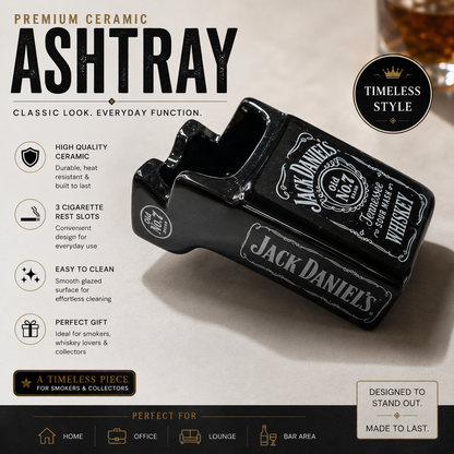 Jack Daniel's Icon Series Ceramic Ashtray gift