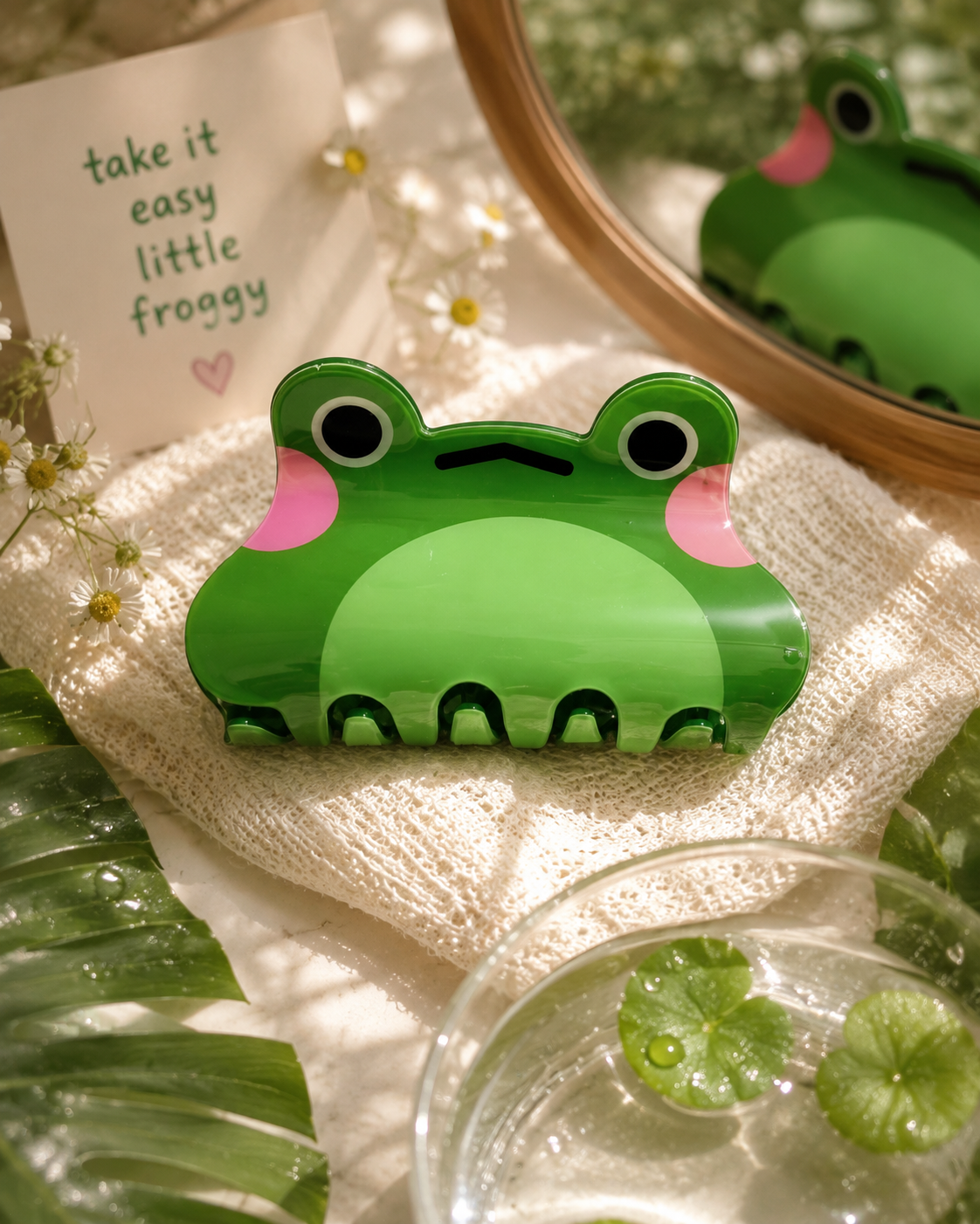 Froggy Smile Hair Claw Clip.gift