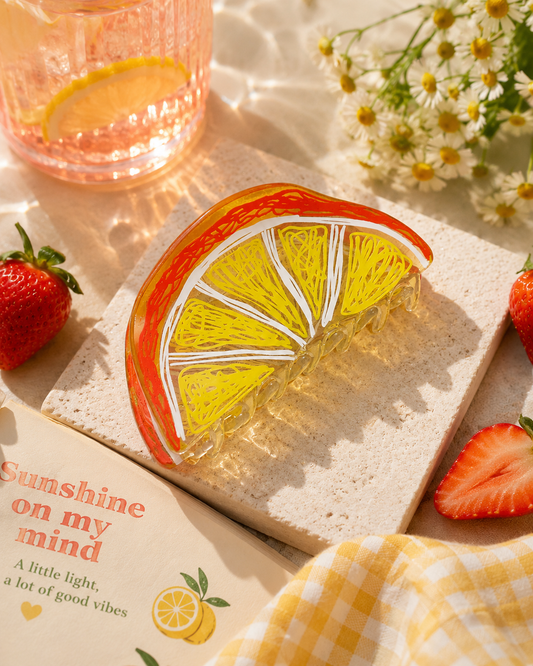 Orange Slice Hair Clip.gift