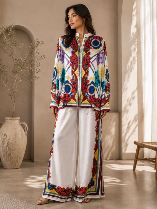 Floral Luxe Printed Co-Ord Set.XL/XXL