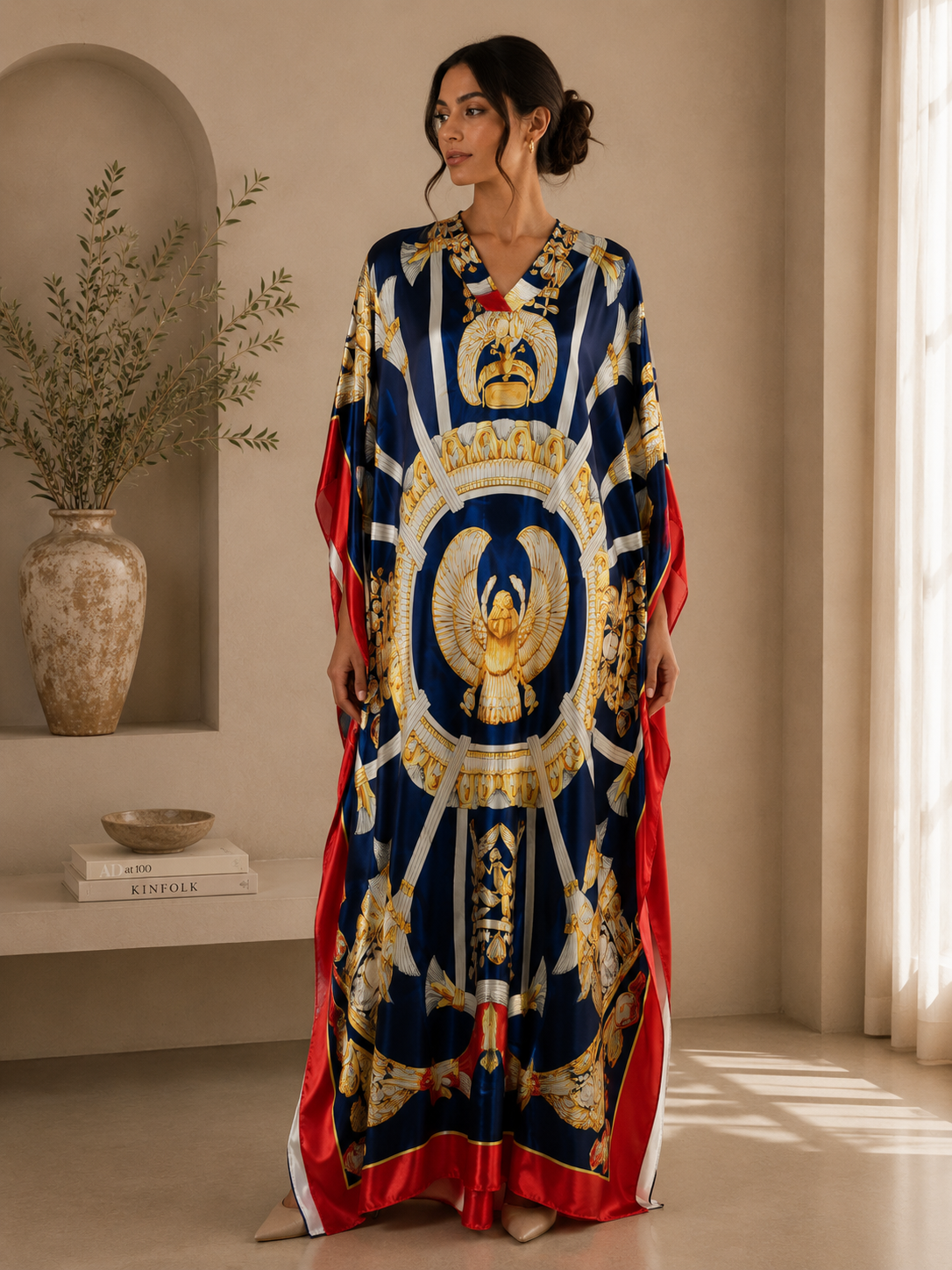 Royal Heritage Satin Kaftan.XL/XXL