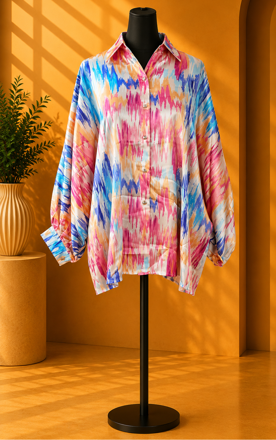 Cotton Candy Brushstroke Shirt.Size xl/xxl