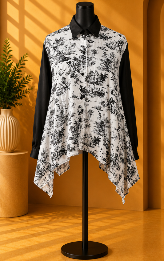 Toile Noir Handkerchief Shirt.Size L/Xl