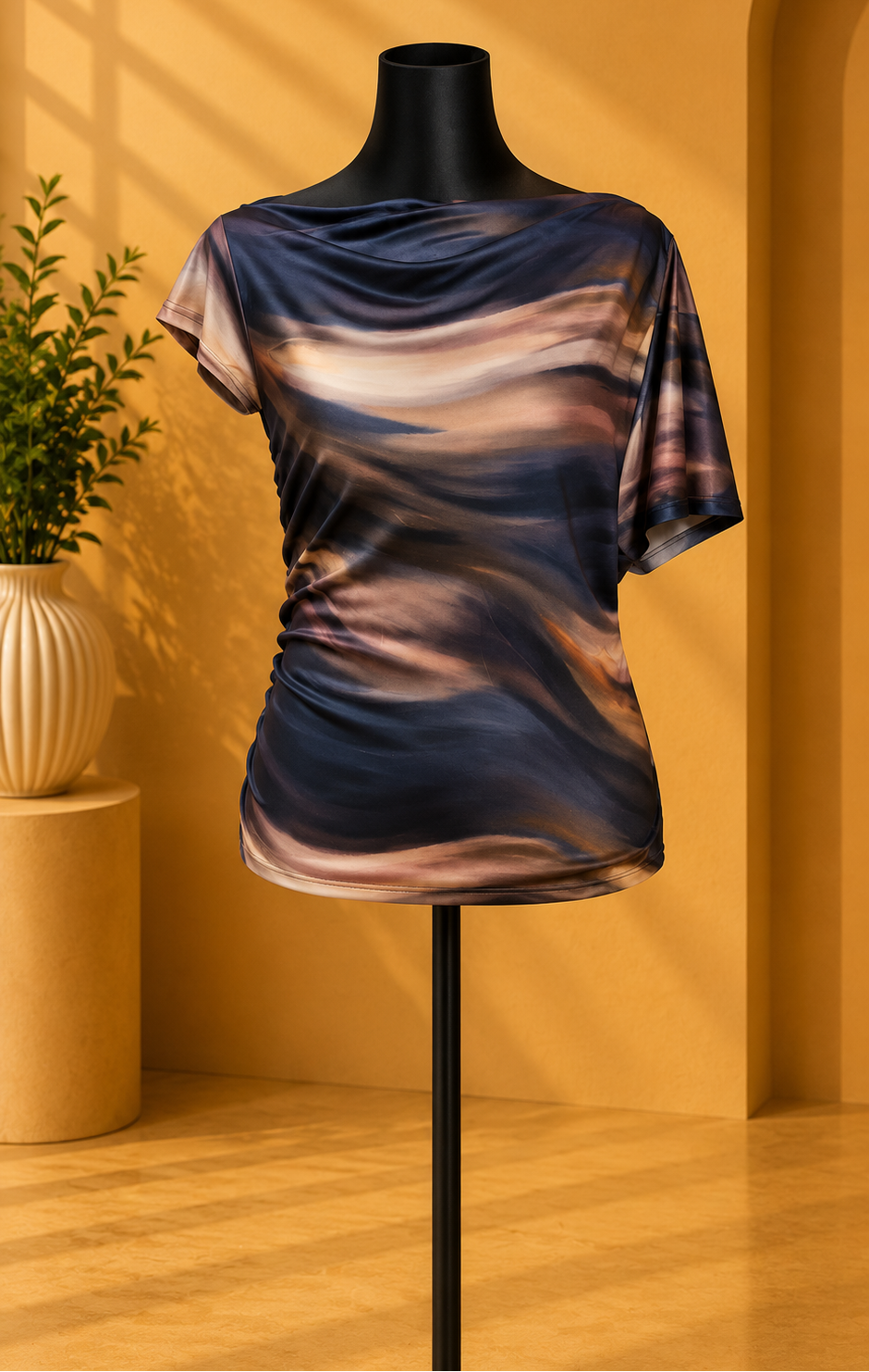 Midnight Flow Top.Size M