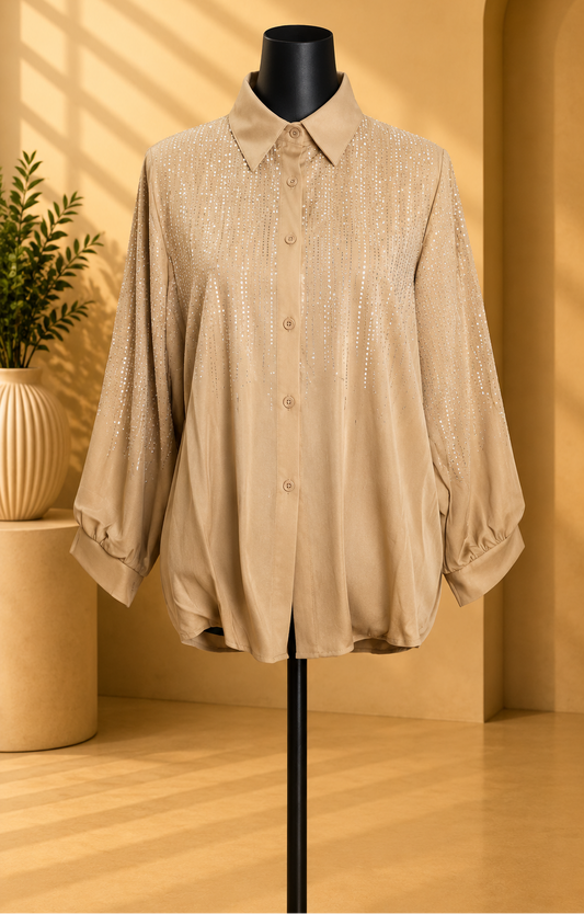 Champagne Sparkle Shirt.Size XL/XXL