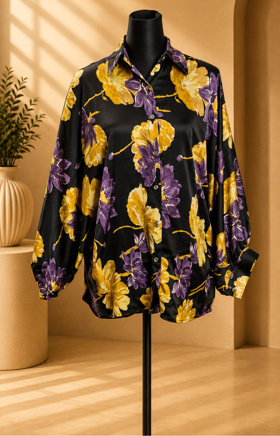 Royal Bloom Shirt. Size M/L