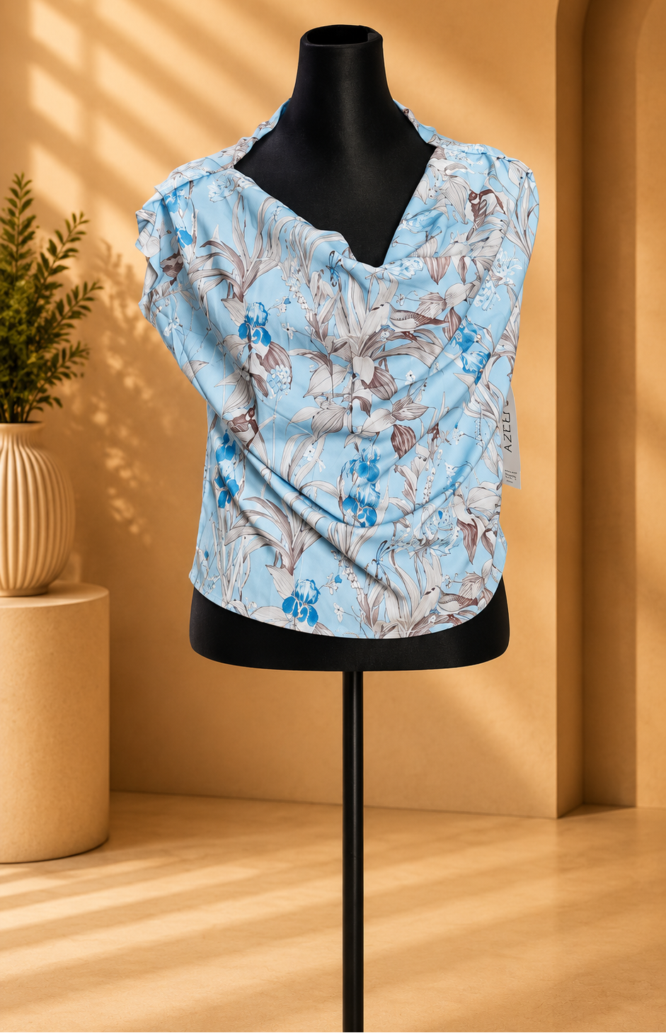 Sky Blossom Tops. Size S/M