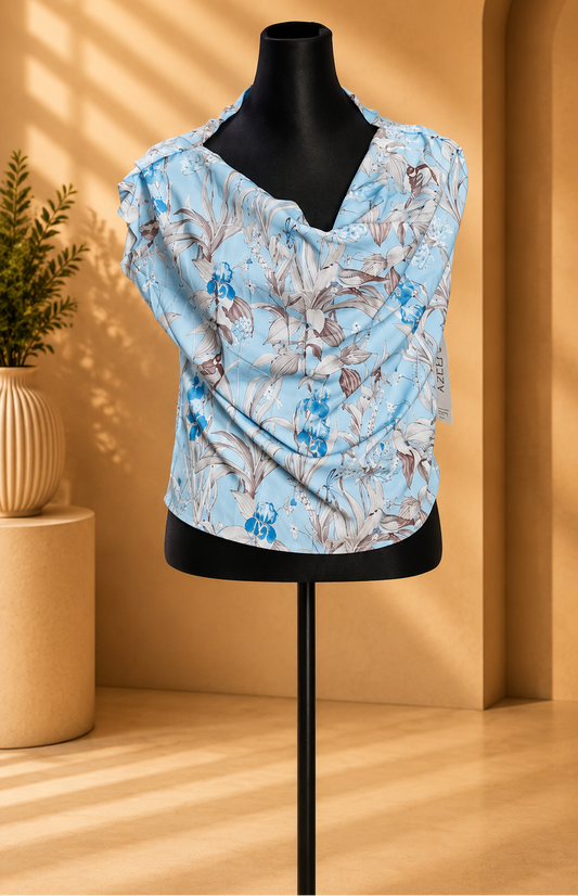 Sky Blossom Tops. Size S/M