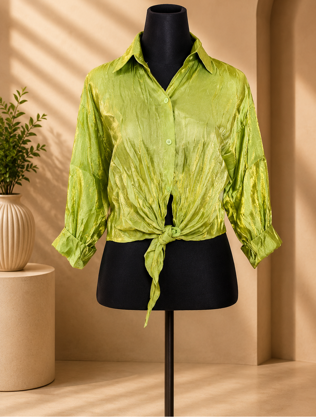 Lime Luxe Shirt. Size M