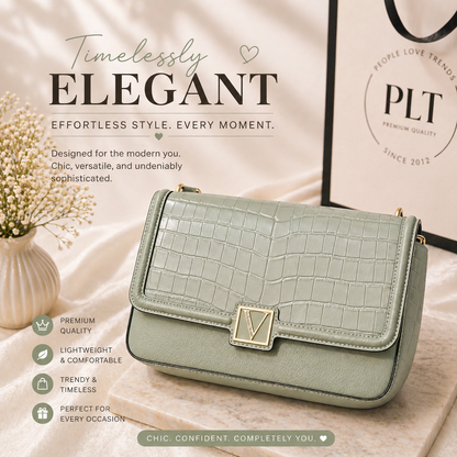 Victoria's S ecret Classic Croc Lock Bag