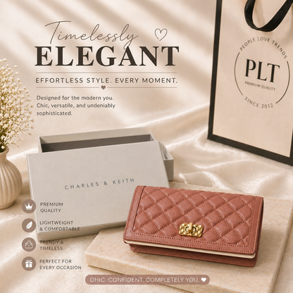 Charles & K eith Quilted Phone Pouch bag