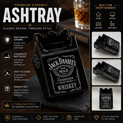 Jack Daniel's Icon Series Ceramic Ashtray gift