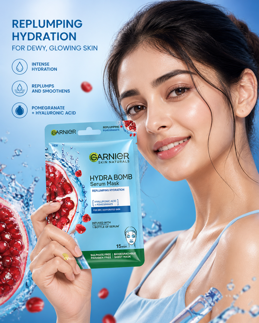 Garnier skin naturals hydra bomb serum mask gift