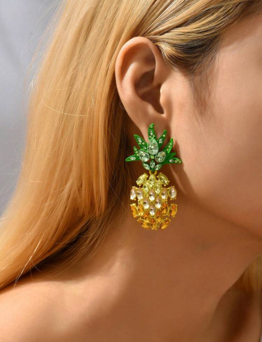Big Pineapple Stud Earrings