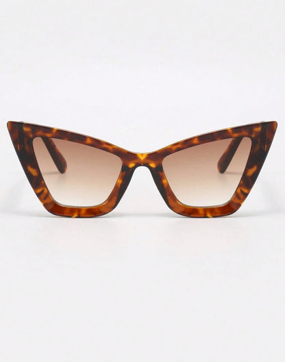 Large Frame Minimalist Fashion Cat Glasses