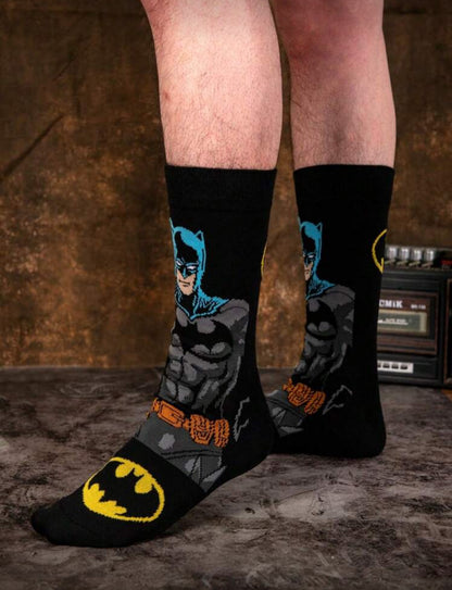 Warner Bros BatMan Hero Super Cartoon Animation Socks For Men, Novel, Fun, Happy And Crazy Socks Suitable For Gifting At Parties, Fall