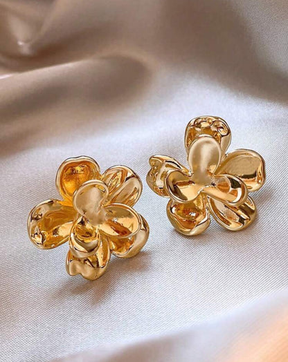 Metal Flower Earrings