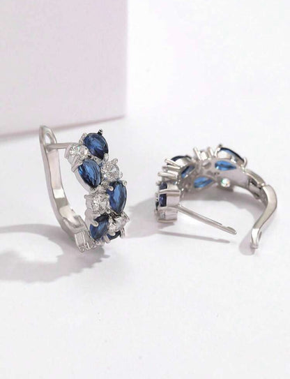 Monalisa Mul Cubic Zirconia Stud Earrings For Women Girl