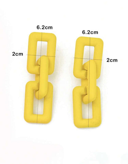 Fashionable Chain Design Drop Earrings