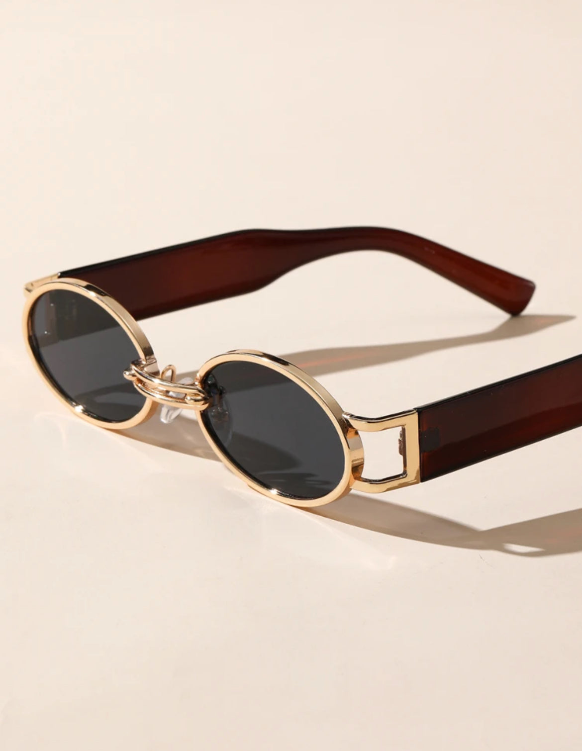 Oval Frame Fashion Glasses Vintage Shades