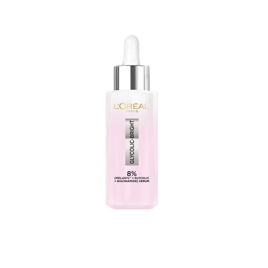 L 'Oreal Paris(8%) Glycolic-Bright Anti-Dark Spot Brightening Serum 30 Ml.gift