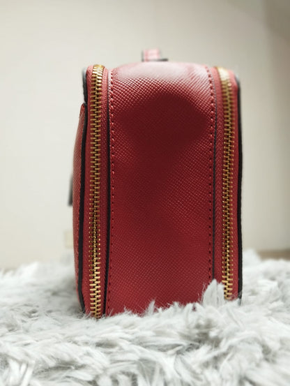 GUESS Luxe Zip Organizer Bag – Red