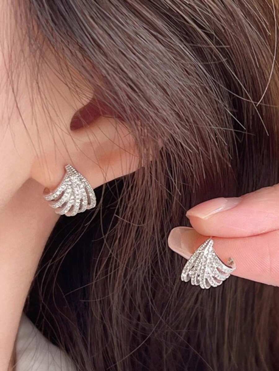 Elegant Cubic Zirconia Stud Earrings for Women