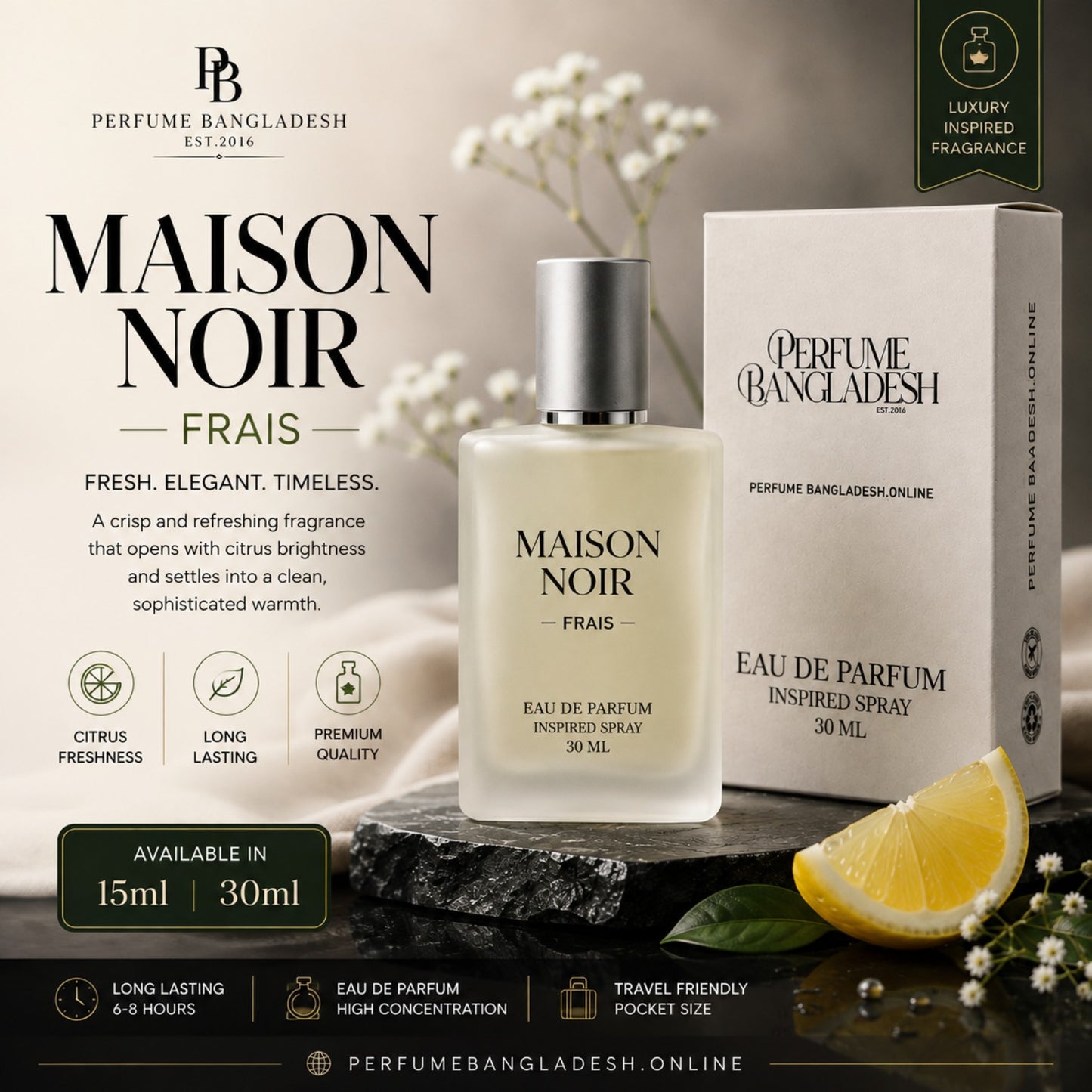 Maison Noir Frais For Him EDP - Perfume Bangladesh
