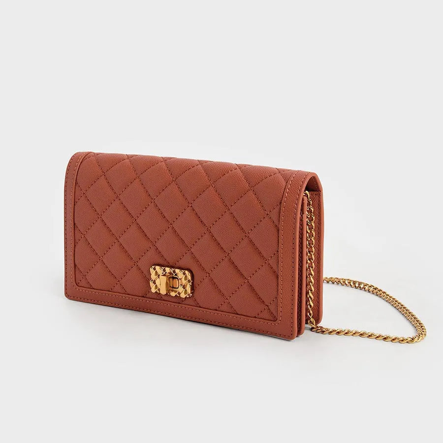 Charles & K eith Quilted Phone Pouch bag