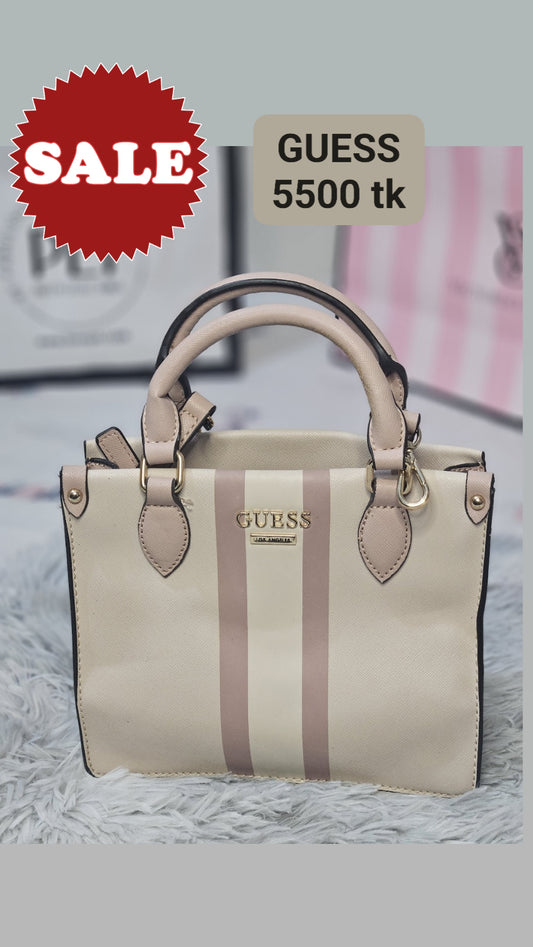 GUESS Elegant Stripe Top-Handle Bag
