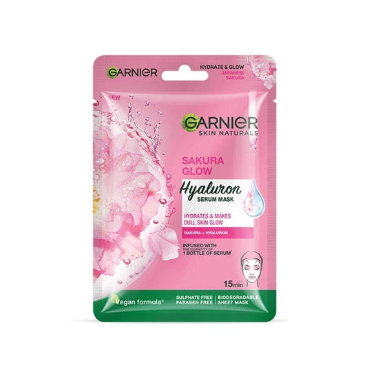 Garnier Sakura Glow Hyaluron Serum Mask gift