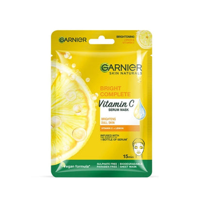 Garnier bright complete vitamin c serum mask gift